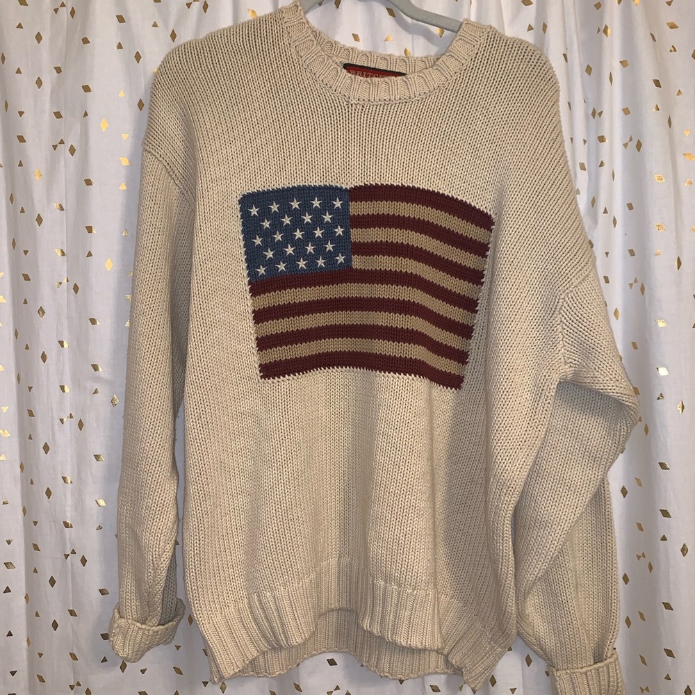 Vintage American Flag sweater